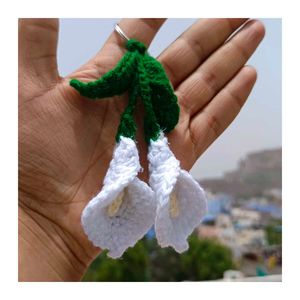 Crochet Lily Flower Keychain 😍
