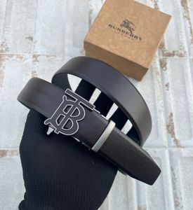 Burberry Black Leather Belt