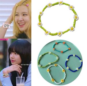 BLACKPINK Multi Flower Bead Bracelet