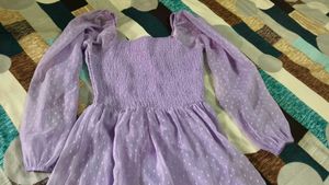 Purple Polka Dot Tiered Maxi Dress