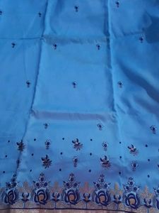 Sky Blue Cotton Unstitched Suit | Soft Fabric | Su