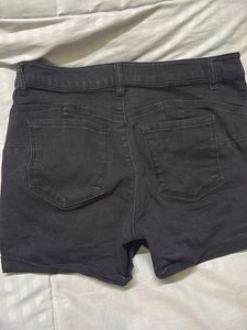 Gray Denim Shorts