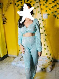 Sparkly Blue Co-ord Set