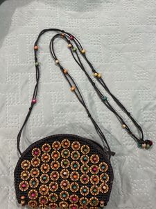 Boho Beaded Crossbody Bag