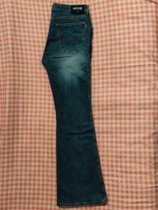 🍒ɞ˚‧｡⋆ y2k blue flare jeans
