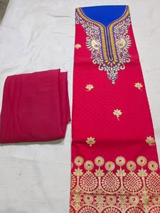 Summer Special Suit With Blue Bottom
