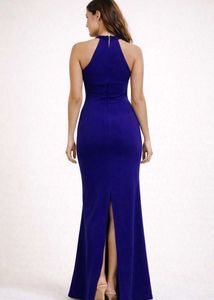 Ink Blue Bodycon Maxi Dress