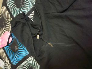 Men's Black Hoodie Shirt