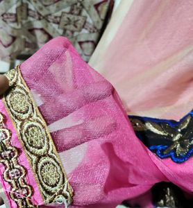 Saree With Beautiful Colours 💗