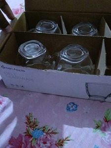 Set of 8 different Glass Mugs