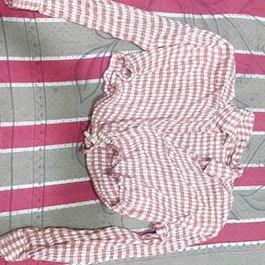 Cute Checked Long Sleeve shirt