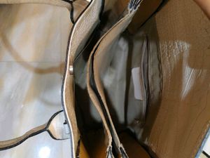 Cream Leather Crossbody Bag