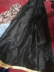 Black And Golden Border Skirt