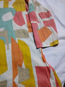 Colorful Abstract Print Shirt