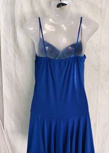 y2k blue corset type frock