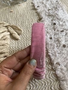 Pink Velvet Scrunchie Headband