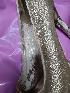 Veruchka by Payal Kothari Og Gold Glitter Heels