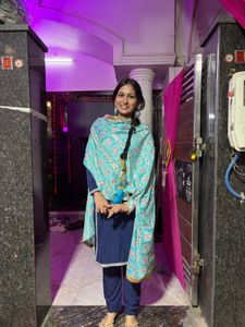 Elegant Navy Blue Salwar Suit Set