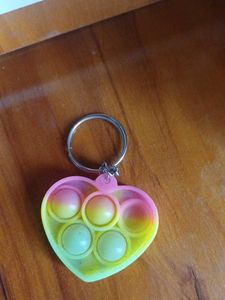 Heart Shaped Fidget Keychain