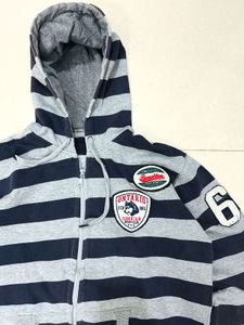 Striped Zip-Up Hoodie 🇺🇸