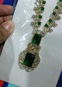 ✨ Premium Green Stone Necklace Set ✨