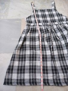 Black And White Checks One Piece