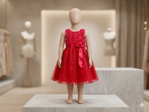 Girl's Red Party Dress