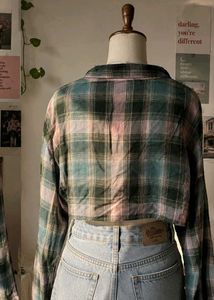 Cropped Plaid Shirt