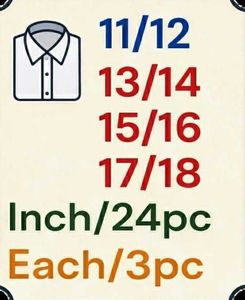 24 Pc - Shirt Collar Pasting Canvas / Iron Fusing