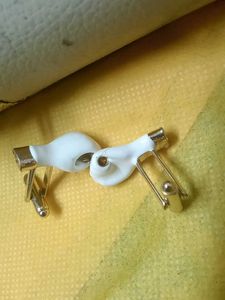 Unique White Hand-Shaped Cufflinks