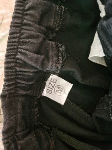 Black Cargo Joggers