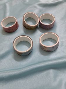 Set Of 5 Washi Tapes Scrapbook Journal