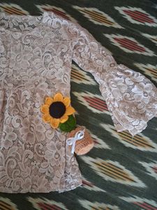 Elegant Lace Top with floral details
