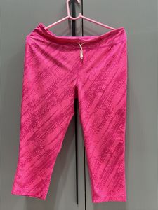 Pink Patterned Swimming Leggings