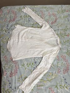 White cut out Shirt