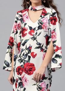 Floral Print Mini Dress