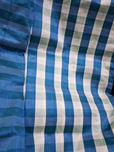 NEW Kanchi Semisilk Beautiful Blue Saree