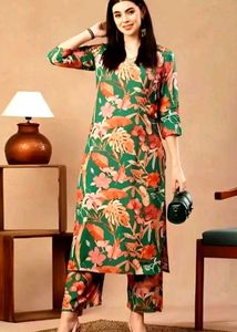 Floral print Kurta And Bottom Set