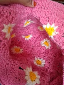 Crochet Daisy Tote Bag