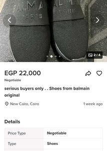 BALMAIN PARIS Sneakers(40 size)