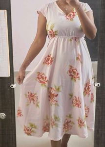 Floral Print Midi Dress