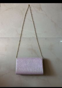 Sparkly Clutch with Gold Chain