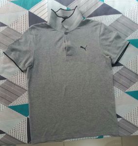 Puma Grey Polo T-Shirt