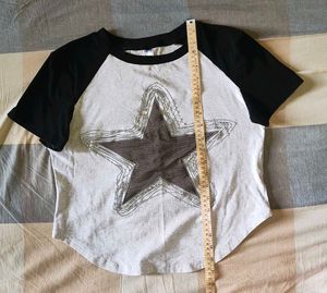 Sparkly Star Baseball Tee