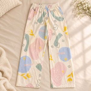 Cute Cartoon Print Pajama Pants