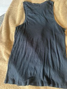 Black V-Neck Tank Top - 4XL