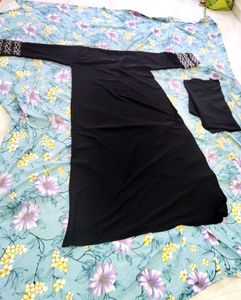Elegant Black Abaya with dupatta ❤️🥰