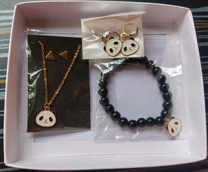 Adorable Panda Jewelry Set