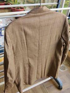44" Checked Brown Blazer