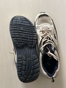 White &amp; Navy Athletic sports  Shoes